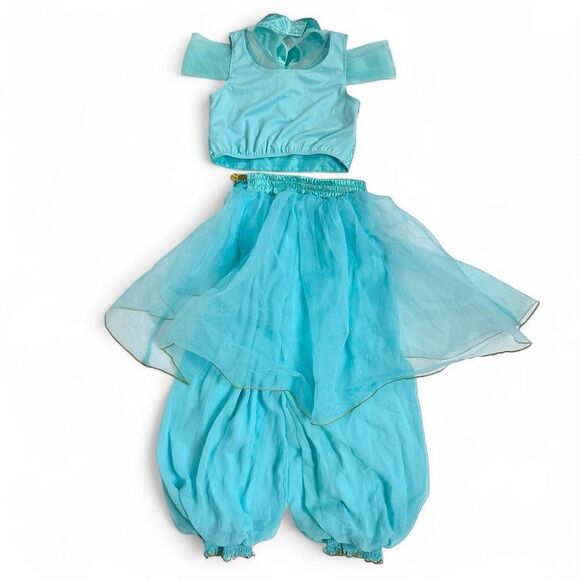 Disney Princess Jasmine Costume Set Castle Collection Kids Size 7/8 Halloween - Picture 2 of 9